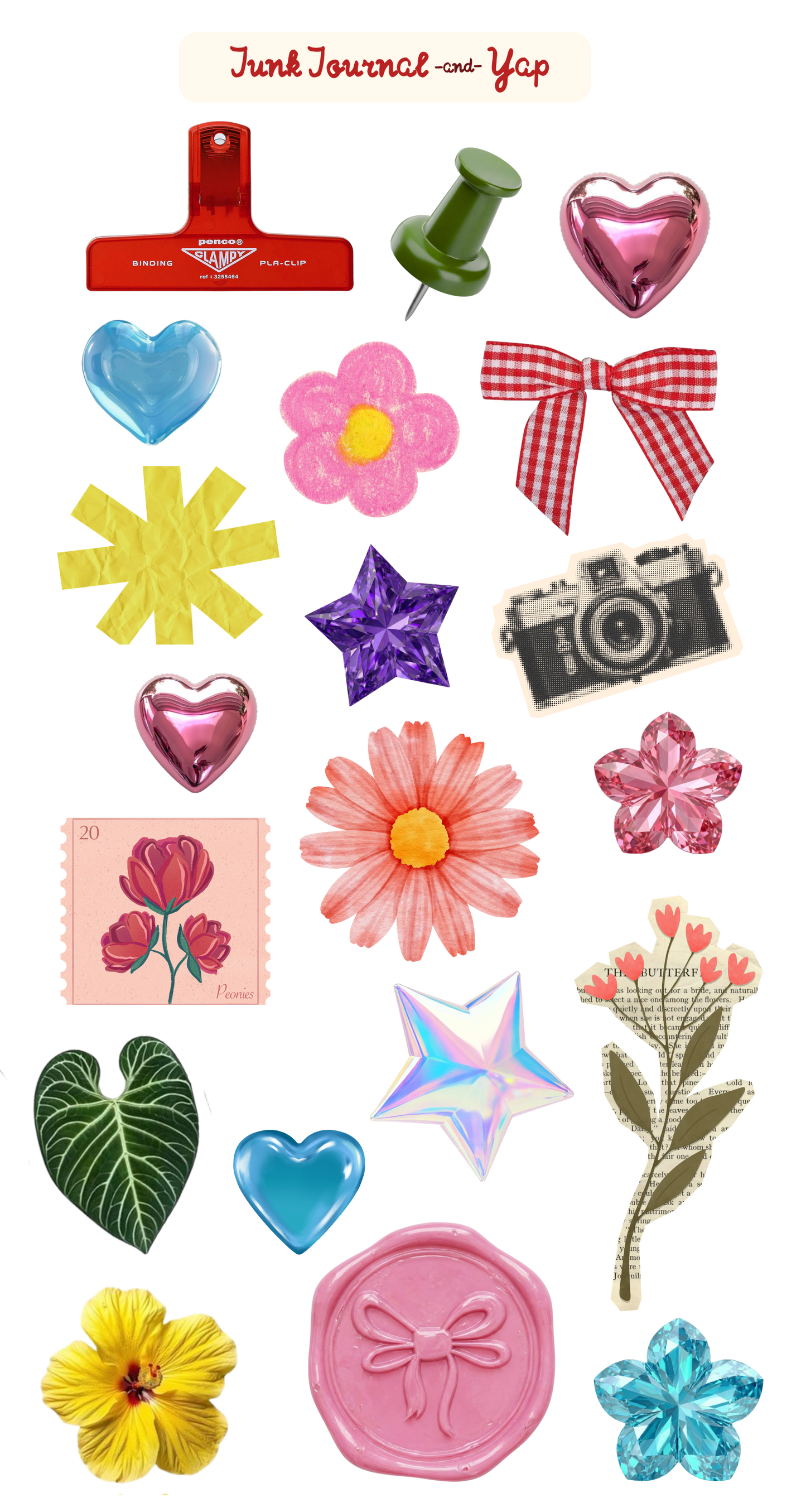 Bits & Bobs Mixed Ephemera Sticker Sheet