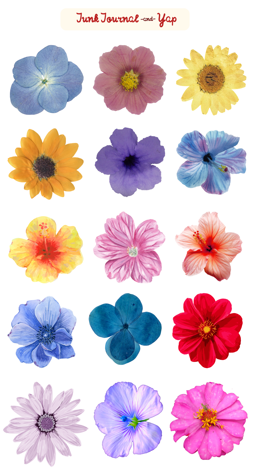 Garden Bloom Floral Sticker Sheet