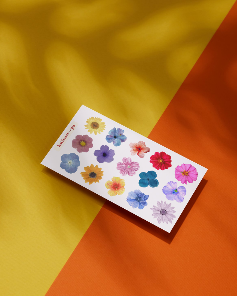 Garden Bloom Floral Sticker Sheet