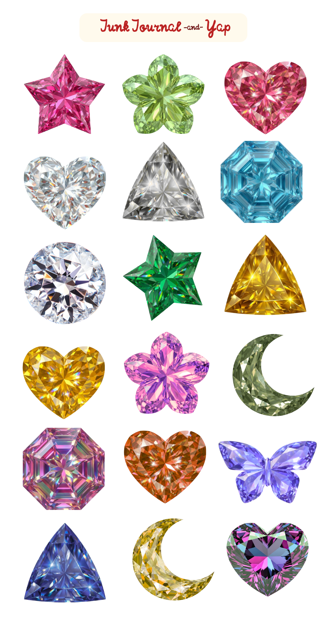 Jewel Box Gemstone Sticker Sheet