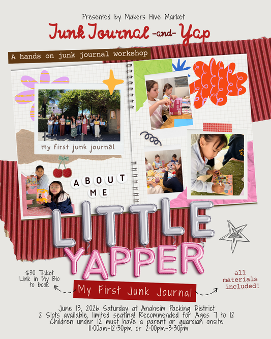 Little Yappers: My First Junk Journal Workshop at Anaheim Packing District