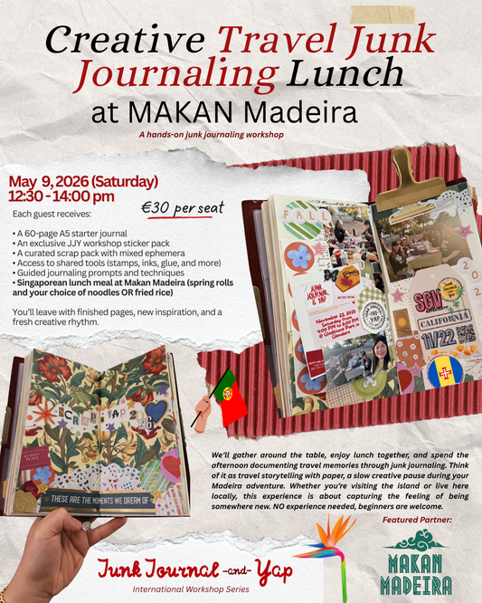Creative Travel Junk Journaling Lunch at Funchal, Madeira