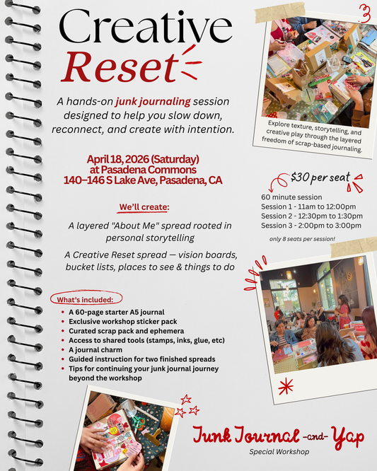 Creative Reset - A guided Junk Journal Special Workshop