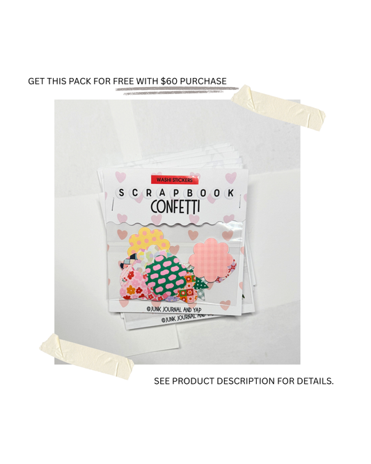 Washi Sticker Scrapbook Confetti for Junk Journaling