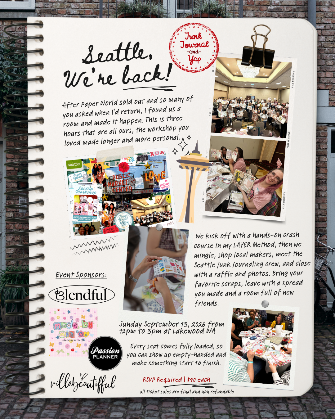 Seattle Junk Journal and Yap Meet Up 9/13 Sun from 12-3PM